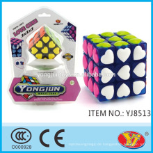 2016 Neues Produkt YJ Love Würfel Magic Puzzle Cube Pädagogisches Spielzeug Englisch Verpackung für Promotion